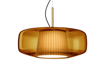 PLISSÉ - LED blown glass pendant lamp by Vetreria Vistosi - view 2